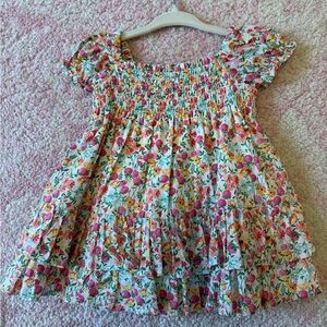 Janie and Jack Multicolor Smocked Dress